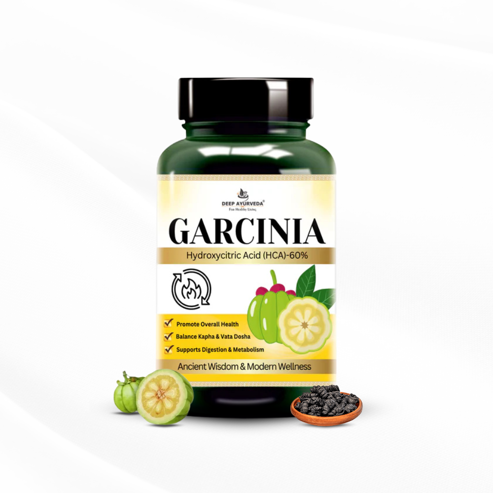 Garcinia Vegan Capsules Supports Weight Management, Metabolism and Digestion by Deep Ayurveda