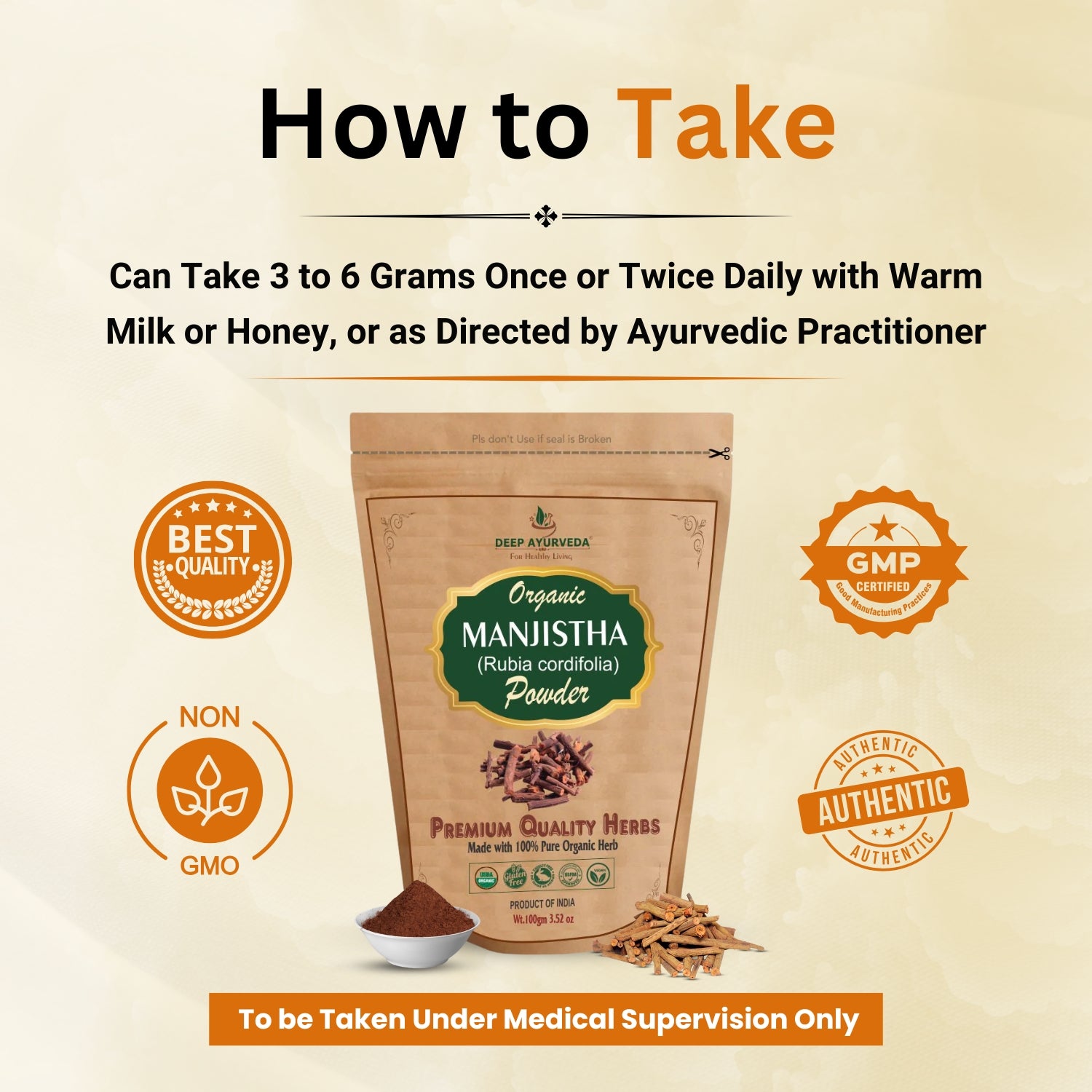 How to take Organic Manjistha Powder