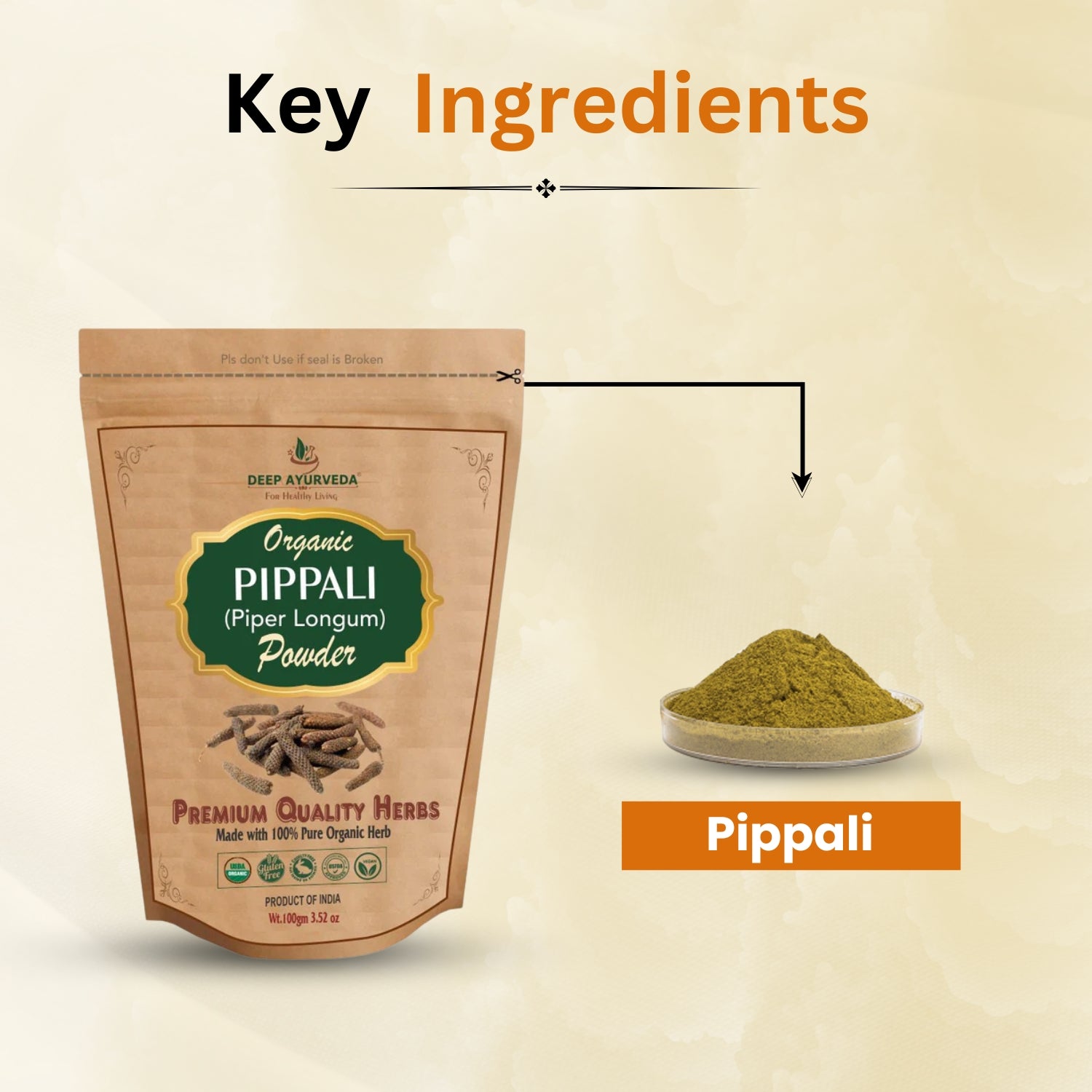 Key Ingredients in Organic Pippali Powder