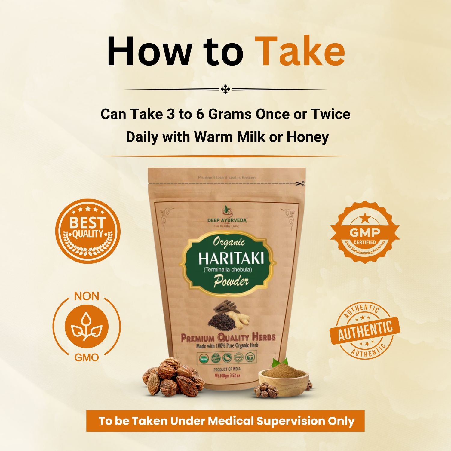 how to take Haritaki Powder