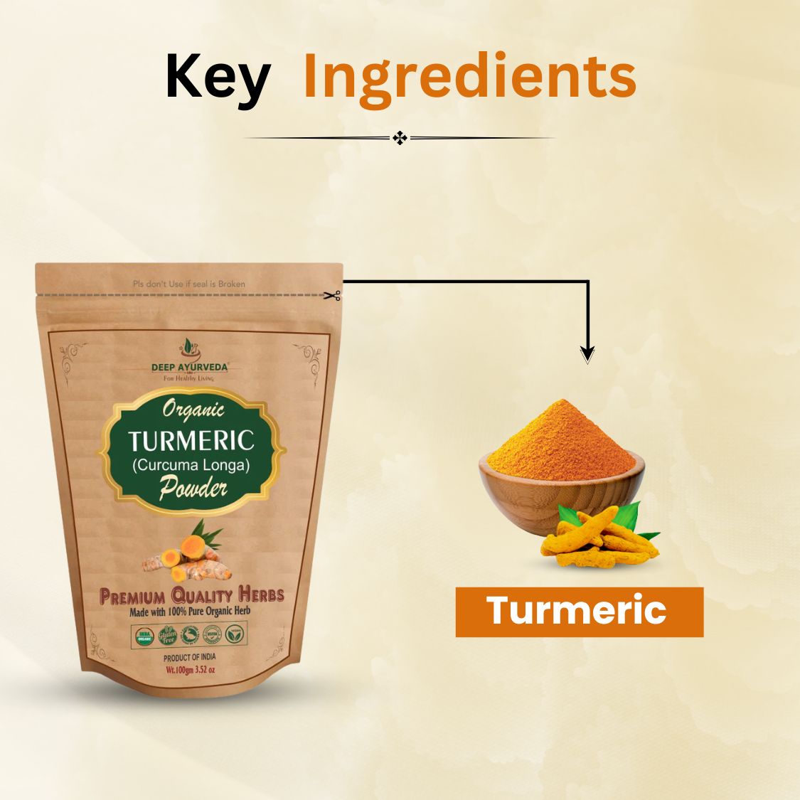 key ingredients turmeric powder