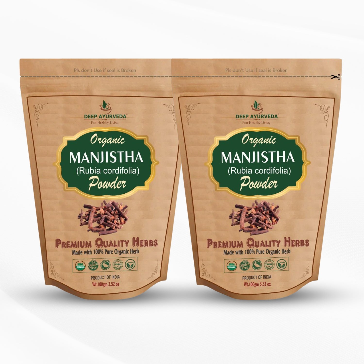 pack of 2- Organic Manjistha Powder