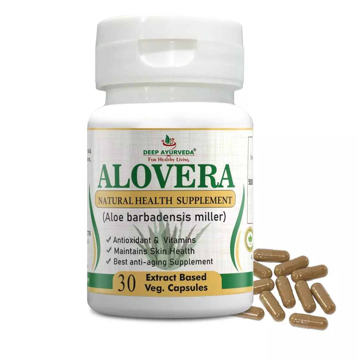 Alovera | Vegan Capsule - Deep Ayurveda India