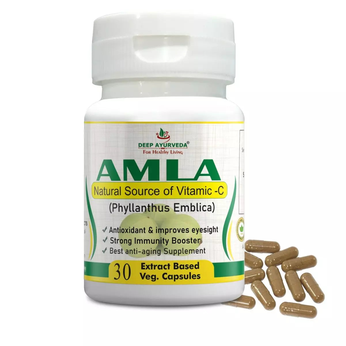 Amla | Vegan Capsule - Deep Ayurveda India