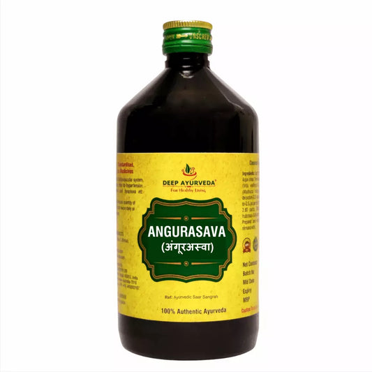Angoorasava for improving overall strength and health | 450 ml - Deep Ayurveda India