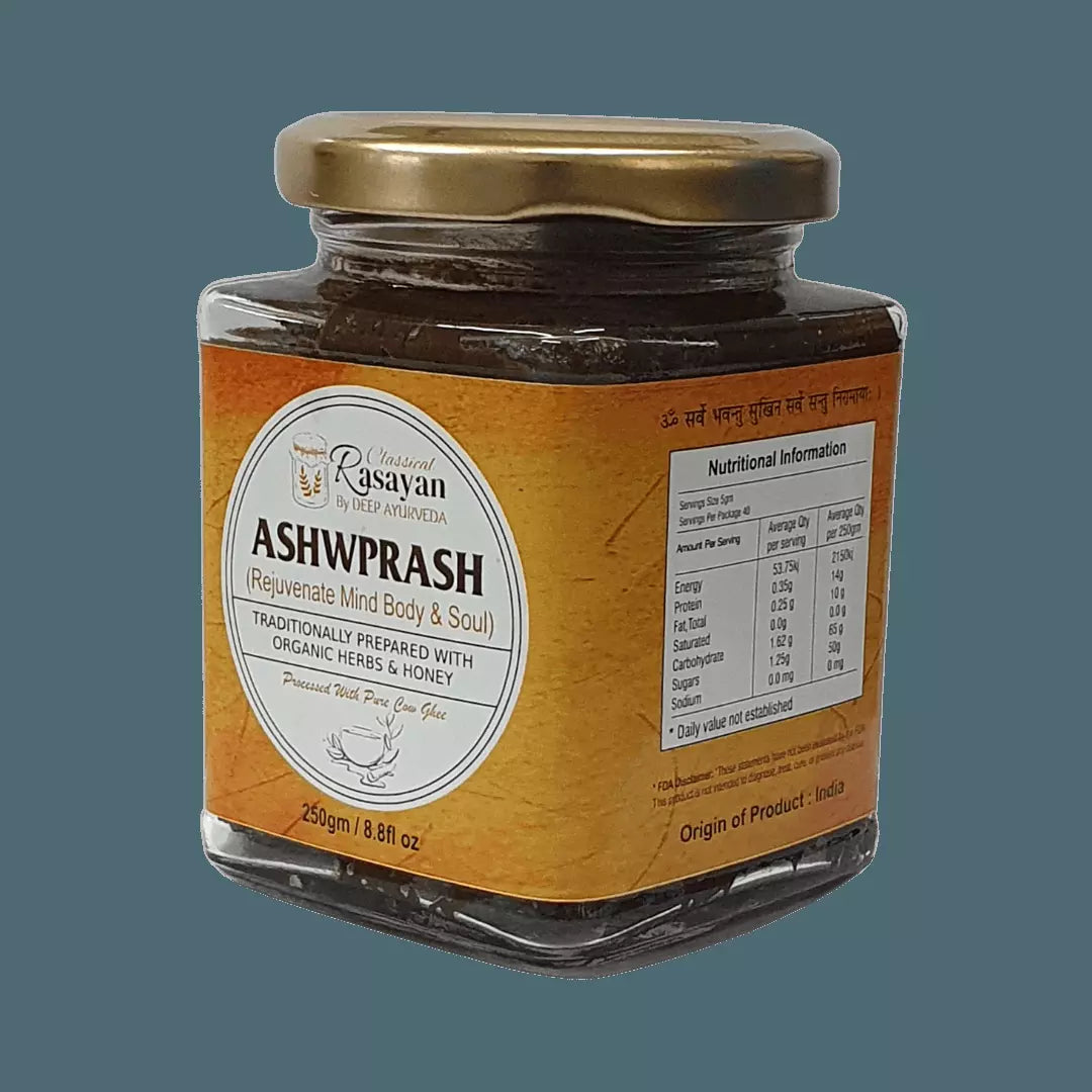 AshwPrash Best Super Food for Men’s & Women’s Health Support | Ashwagandha Prash for Overall Health - Deep Ayurveda India