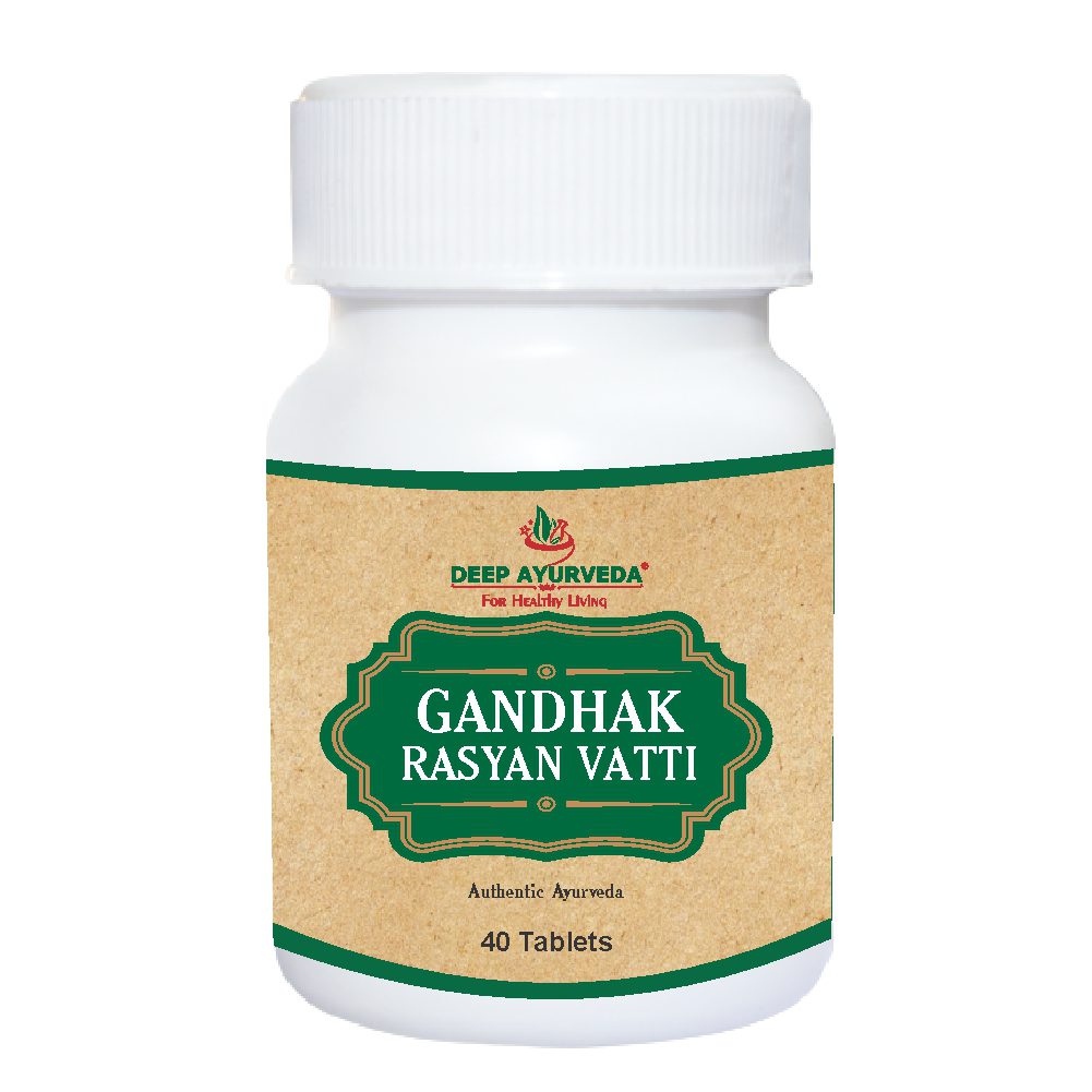 Gandhak Rasayan Vati | Classical Ayurveda by Deep Ayurveda | 40 Tablet Pack - Deep Ayurveda India