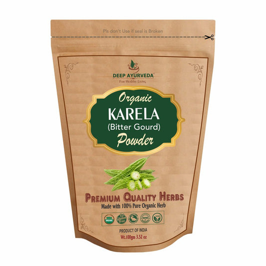 Organic Karela Powder (Bitter Gourd) - Deep Ayurveda India