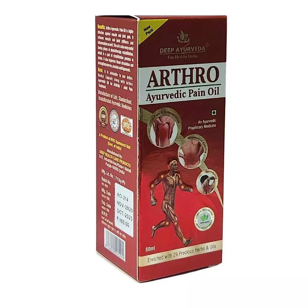 Arthro Ayurvedic Pain Oil | 50ml - Deep Ayurveda India