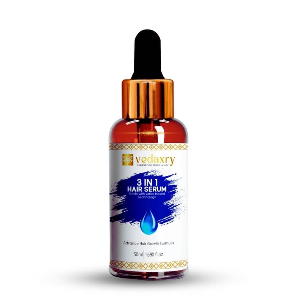 Vedaxry 3 in One Hair Serum Infused with Silver Water for hair fall, dandruff, and dullness | 30ml Pack, Spl Launch Offer upto 50% Off Till 31st Oct.23 - Deep Ayurveda India
