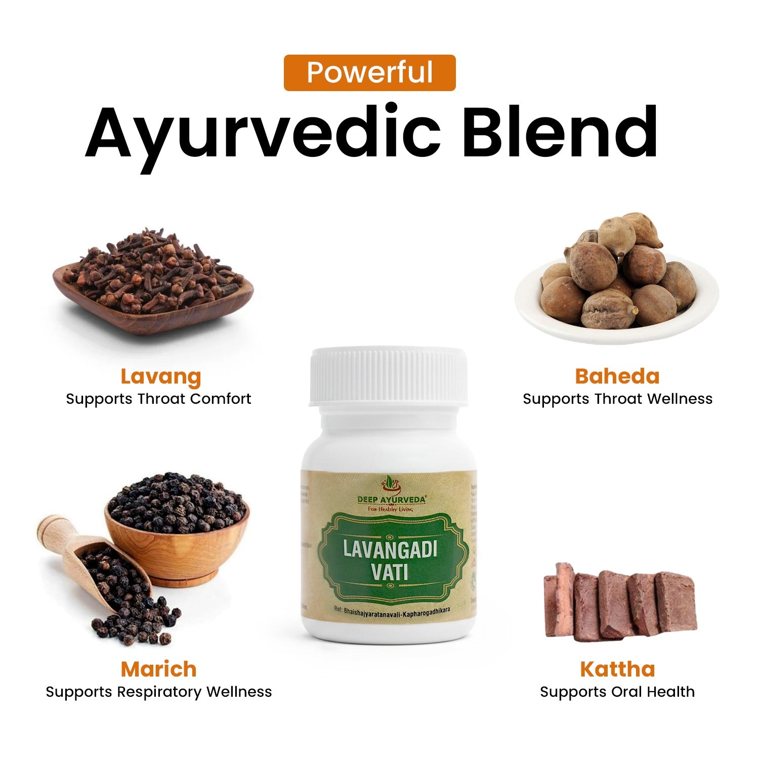 Lavangadi Vati - Relieves Cough, Soothes Throat & Promotes Respiratory Health