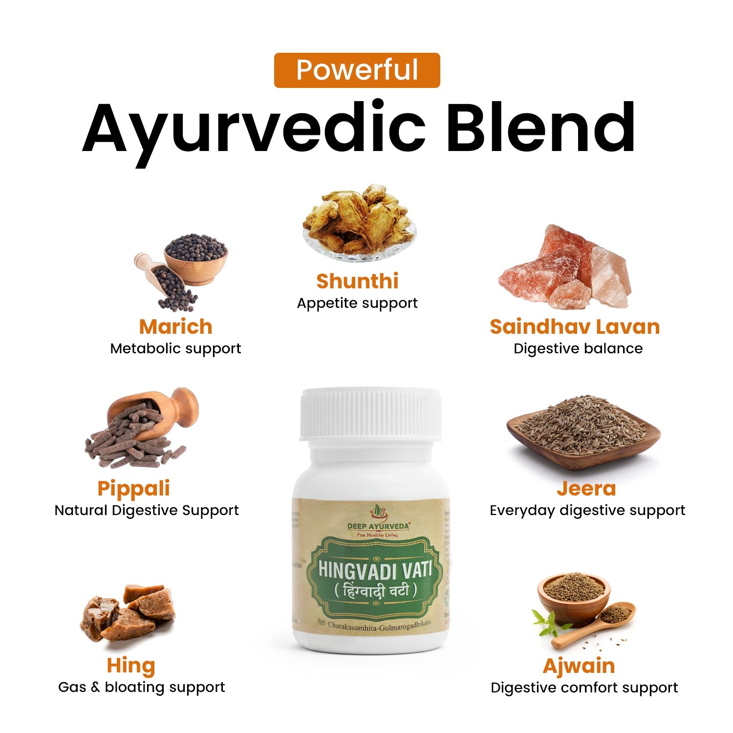 Hingvadi Vati - Relieves Indigestion, Gas & Abdominal Discomfort
