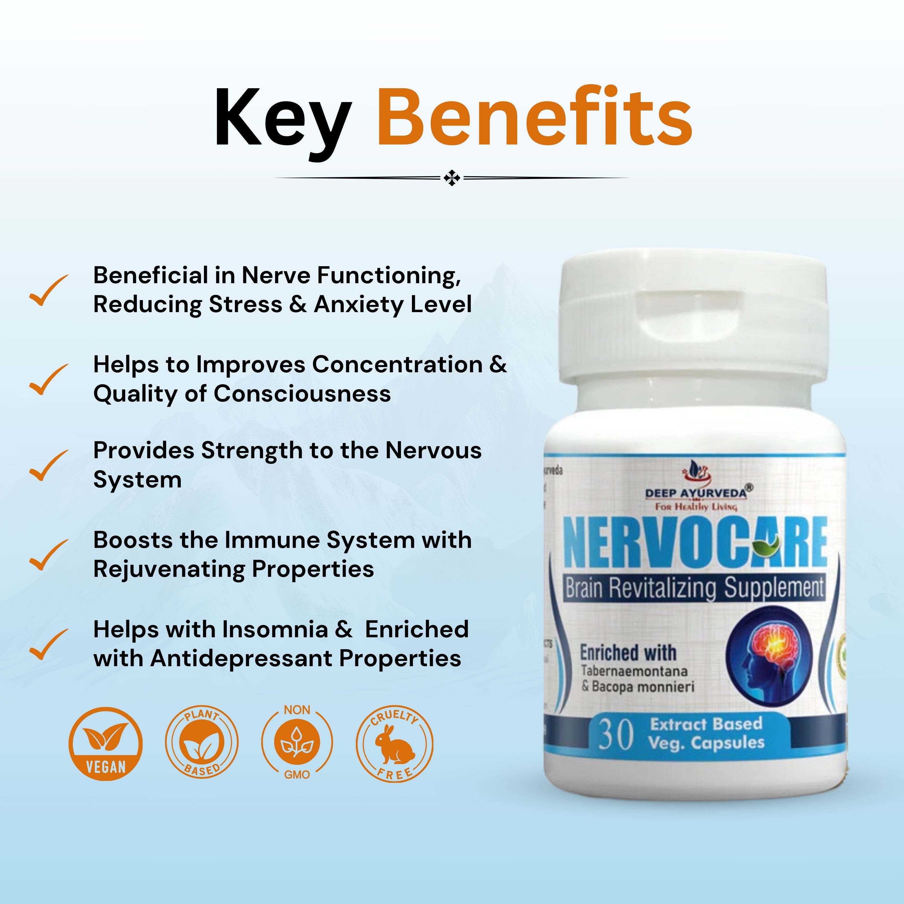 Deep Ayurveda Nervocare Key Benefits