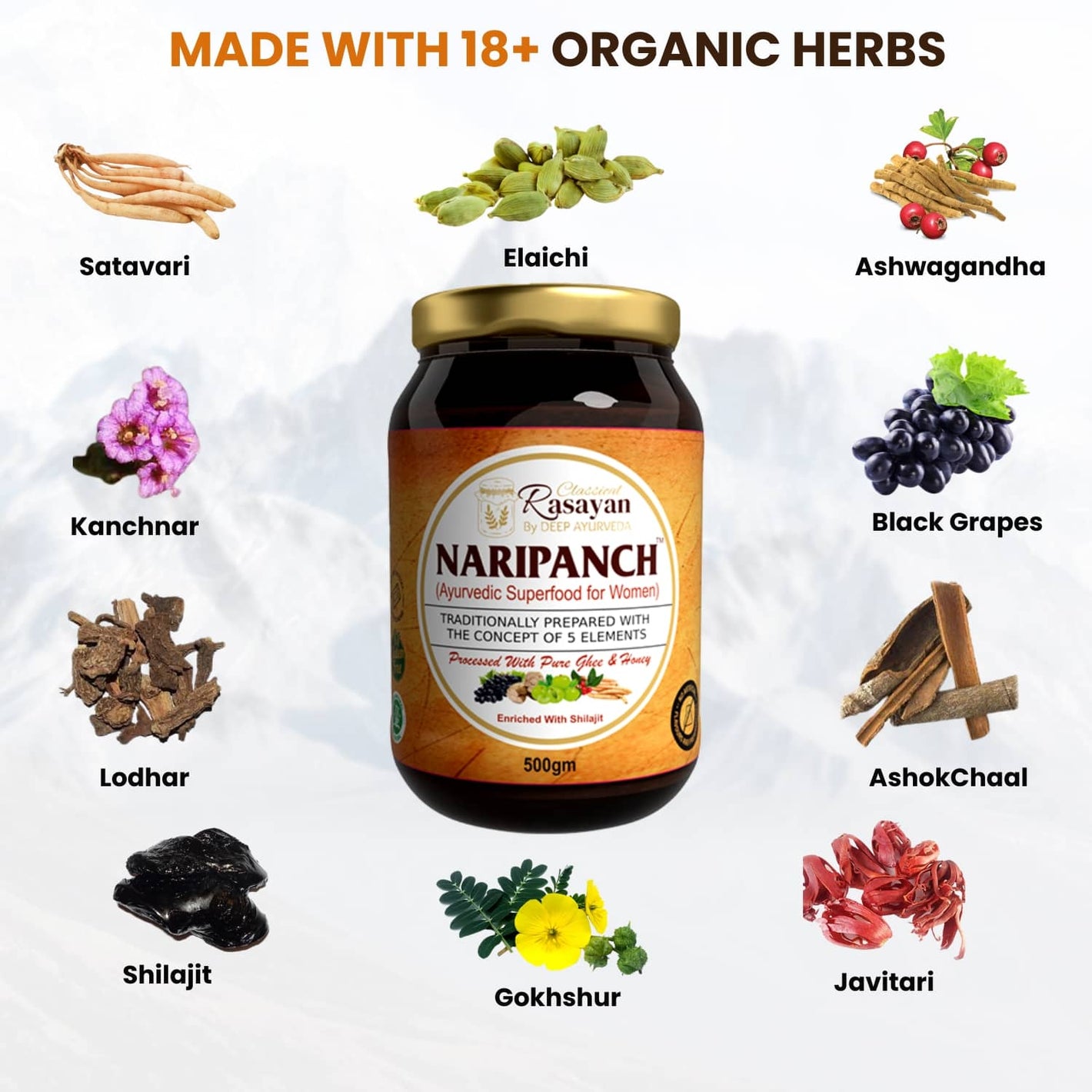 NariPanch® Ayurvedic SuperFood for Women’s Health | Best Adaptogens for Female Well Being - Deep Ayurveda India