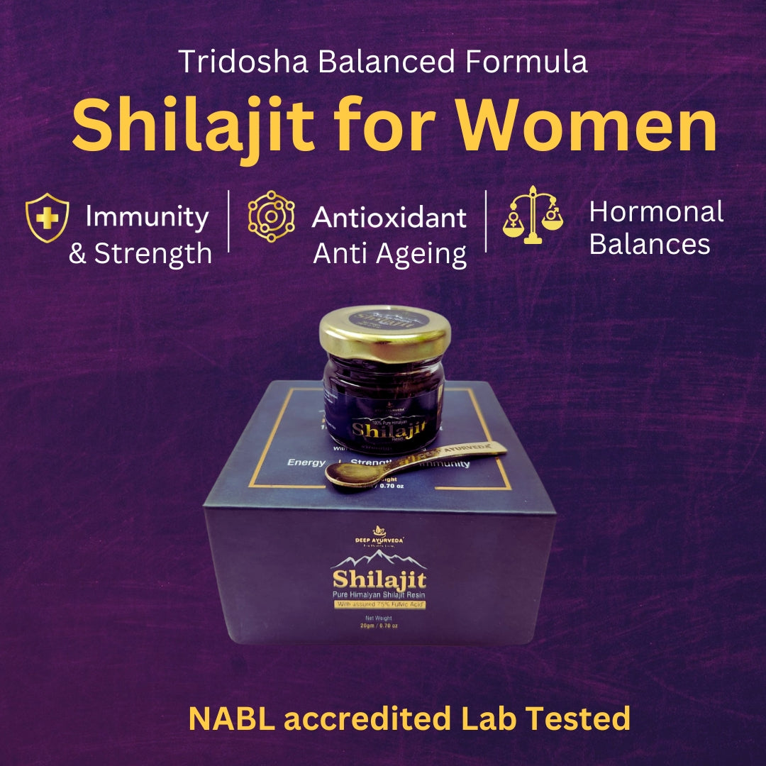 NariPanch Shilajit Resin+ for Women: Tridosha Balanced Formula to Support Women's Overall Wellbeing