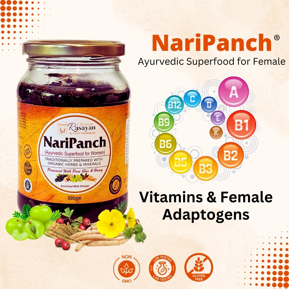 NariPanch® Ayurvedic SuperFood for Women’s Health | Best Adaptogens for Female Well Being - Deep Ayurveda India