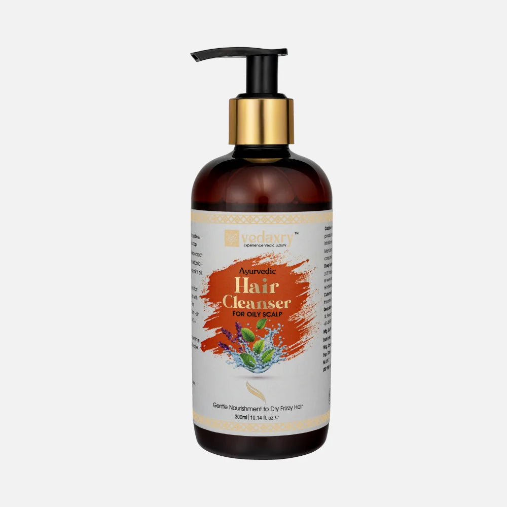 Vedaxry Ayurvedic Hair Cleanser for Oily Scalp (300ml) - Balances Oil, Reduces Dandruff & Cleanses Scalp - Deep Ayurveda India