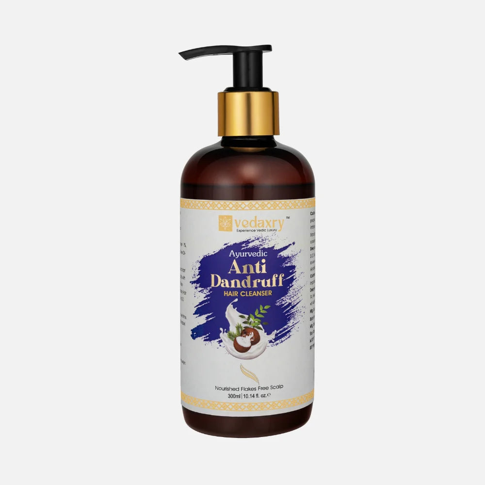 Vedaxry Anti-Dandruff Hair Cleanser (300ml) - Controls Dandruff, Reduces Hair Fall & Promotes Scalp Health - Deep Ayurveda India