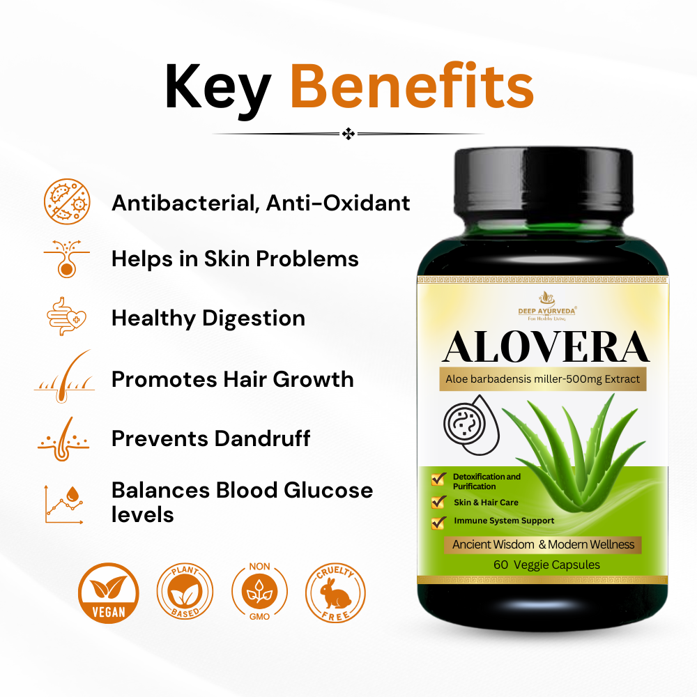 Aloe Vera Vegan Capsules Key Benefits
