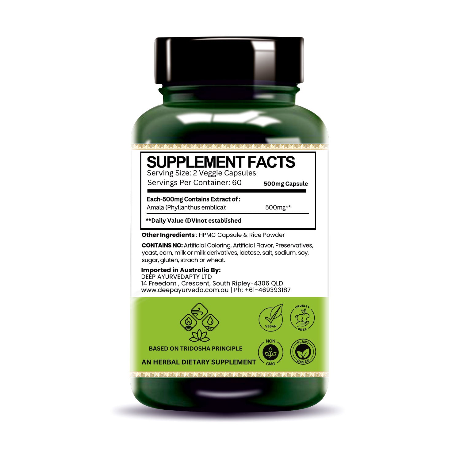 Amla vegan capsules by Deep Ayurveda boosts immunity