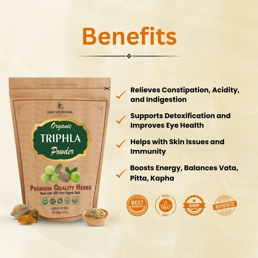 Organic Triphala Powder – 100 g