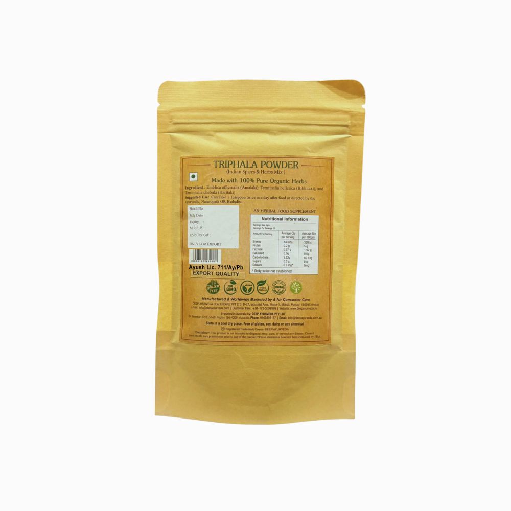 Deep Ayurveda triphala powder Details