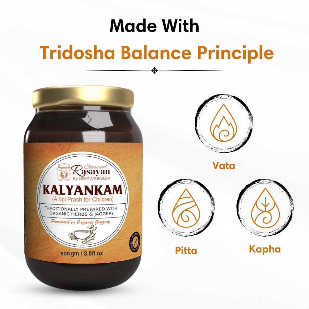 Kalyankam Ayurvedic Prash for Children based on tridosha and sapt dhatu principle by Deep Ayurveda
