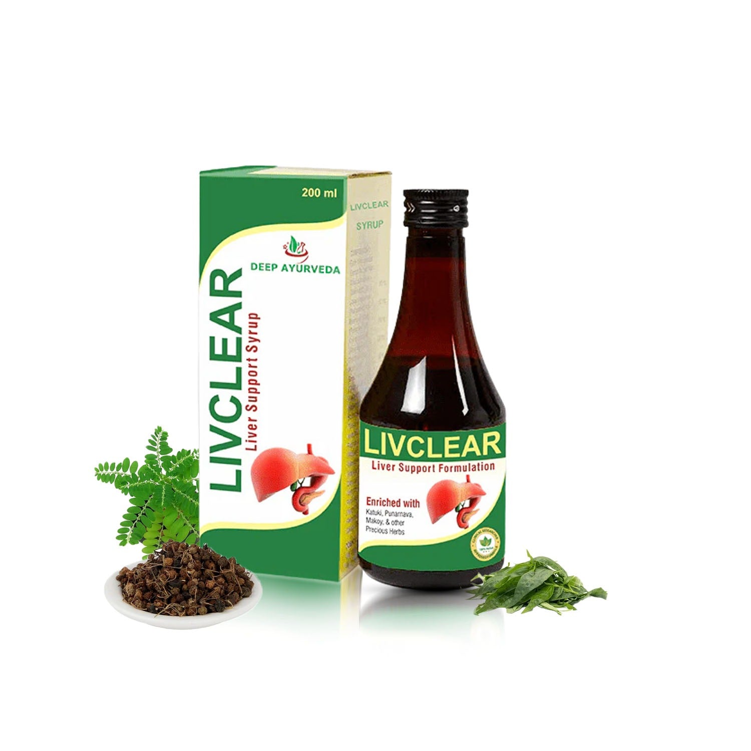 Livclear Herbal Syrup - Supports Liver Health, Detoxification & Digestion