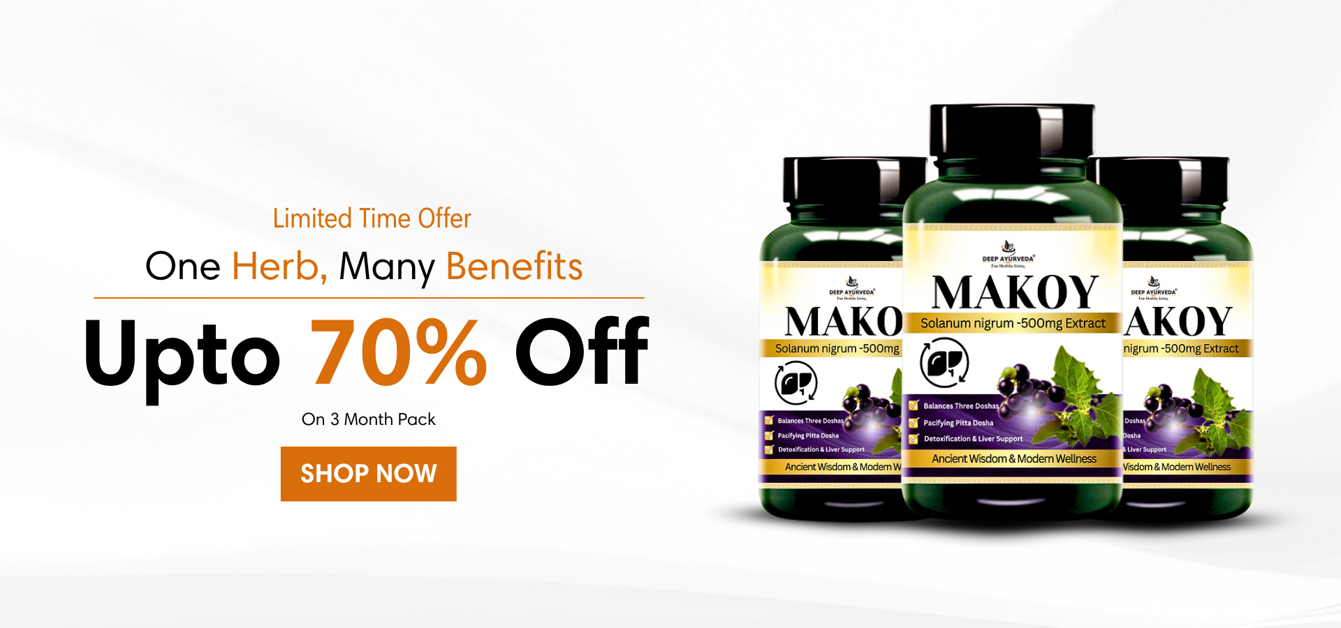 Makoy Extract Base Vegan Capsules for Mens Health By Deep Ayurveda