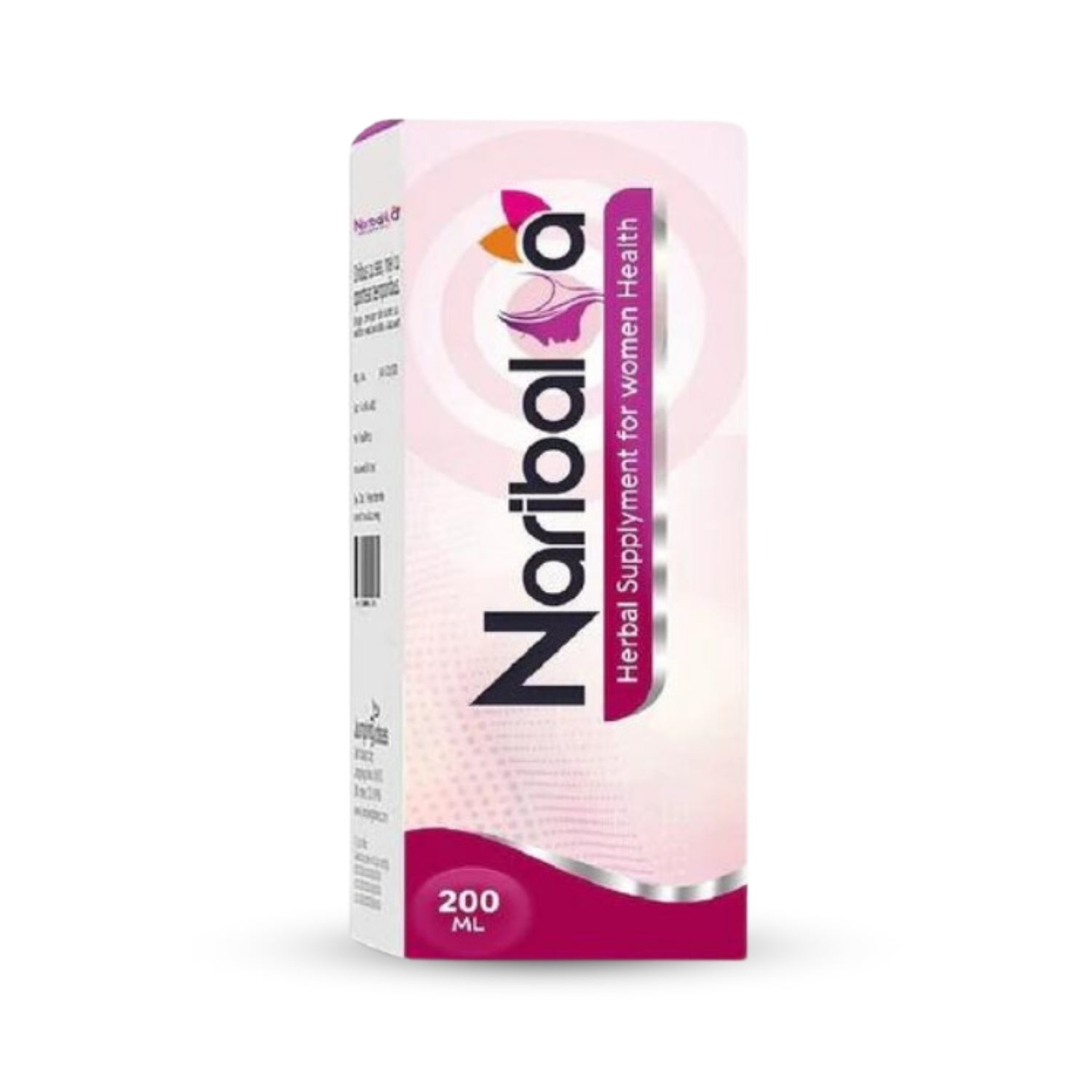 Naribal herbal supplement for women health packaging on a white background