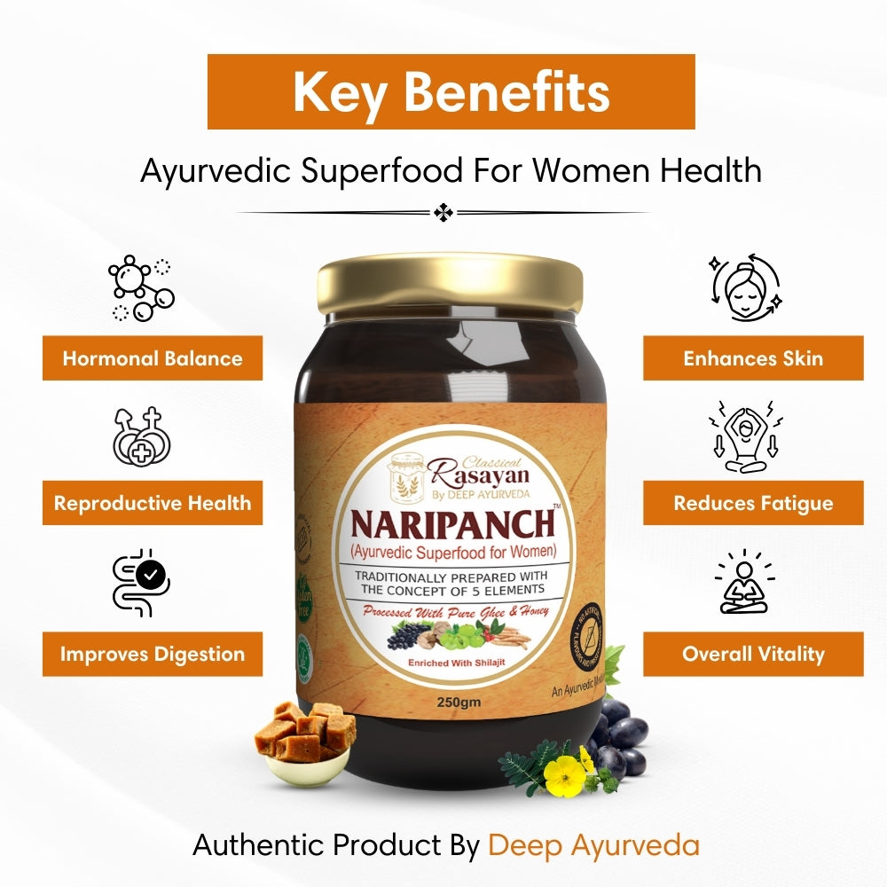 Naripanch prash ayurvedic superfood for womens health key benefits by Deep Ayurveda