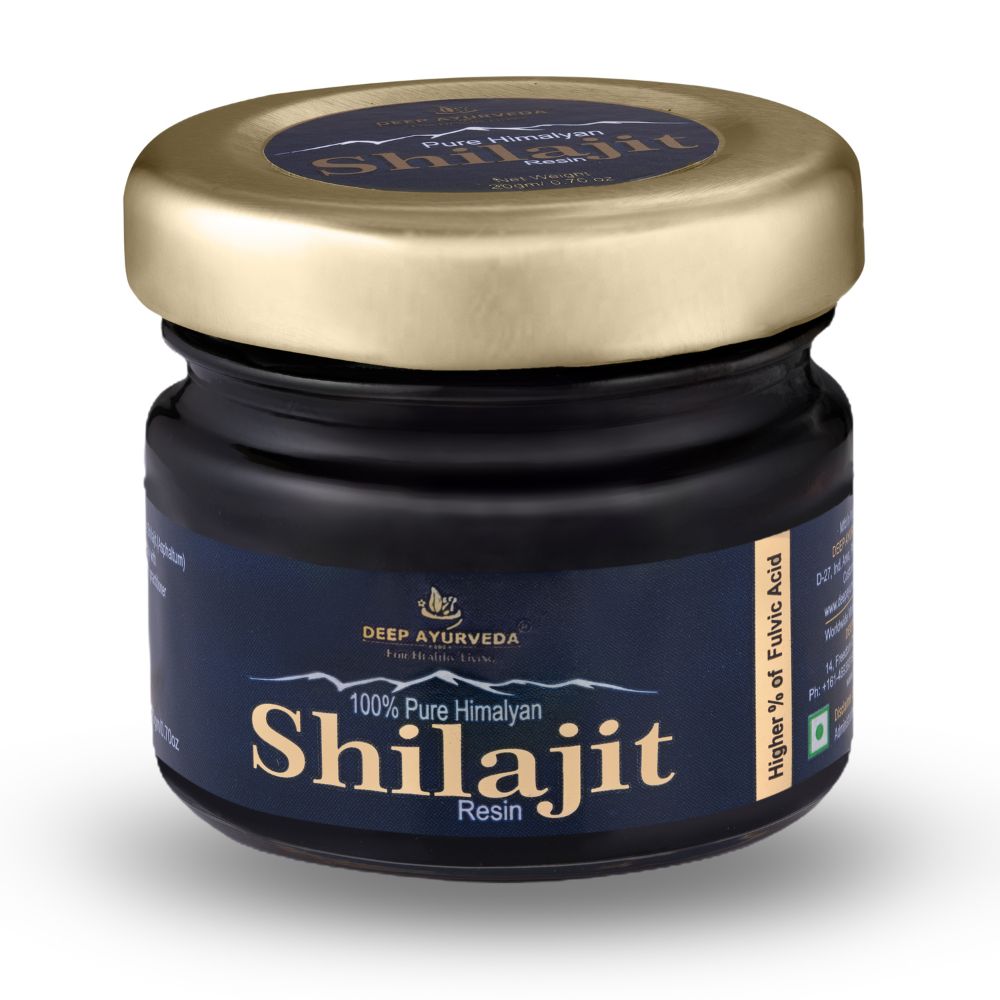 Pure Himalayan Shilajit by Deep Ayurveda Enriched with 80+ trace minerals and High percentage of  fulvic acid