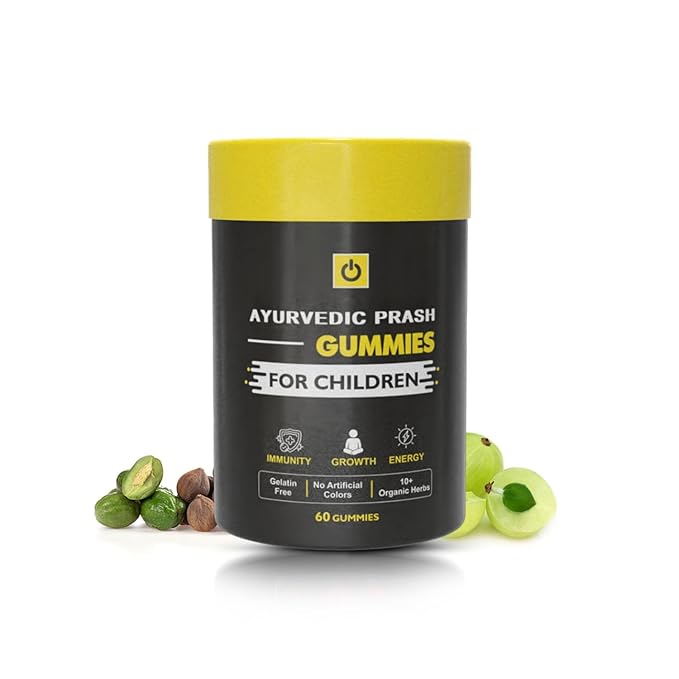 Purshveda Ayurvedic Prash Gummies for Kids | Growth, Immunity & Brain Support | 60 Gummies