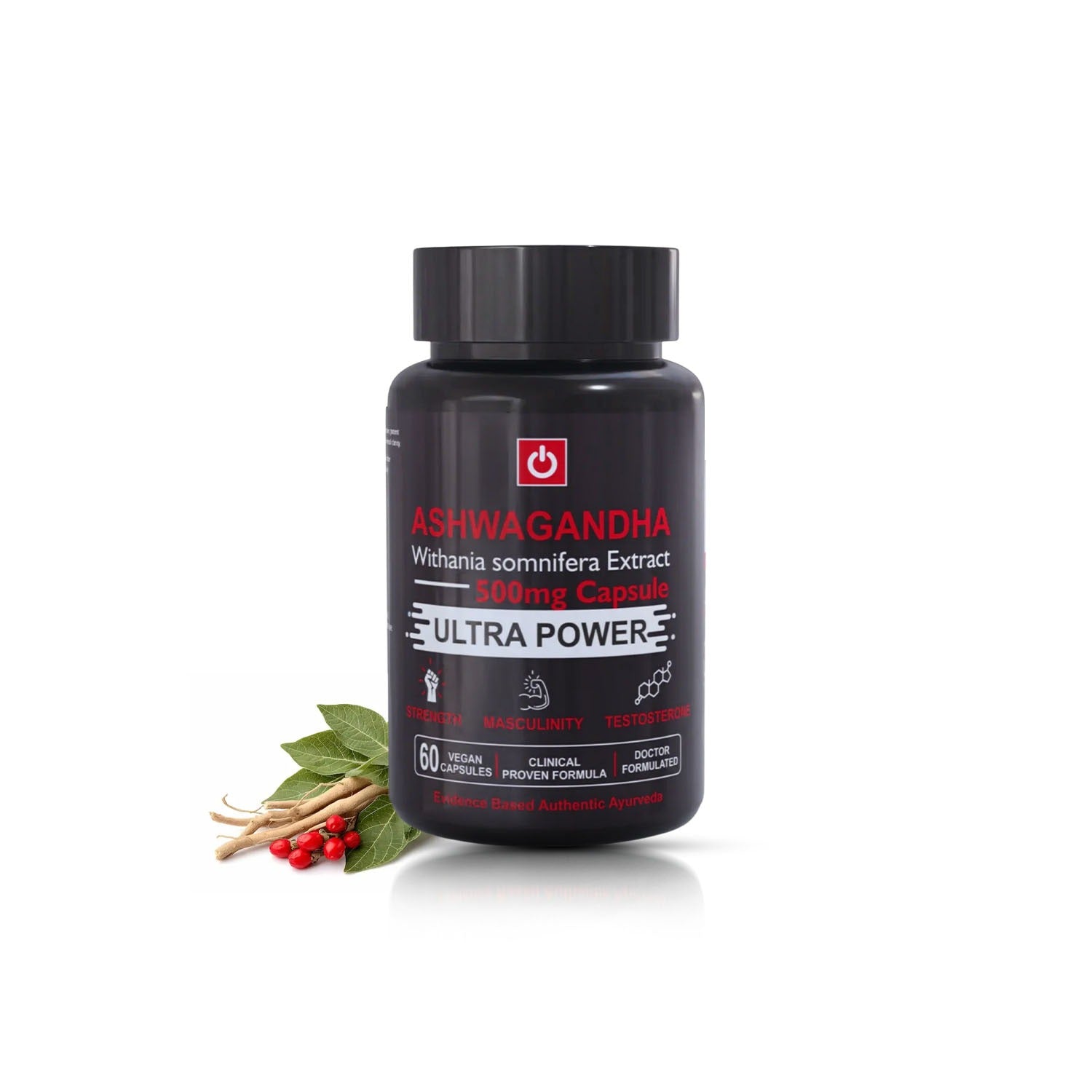 PurshVeda Ashwagandha Vegan Capsules | Supports Stress & Energy Support | 60 Capsules