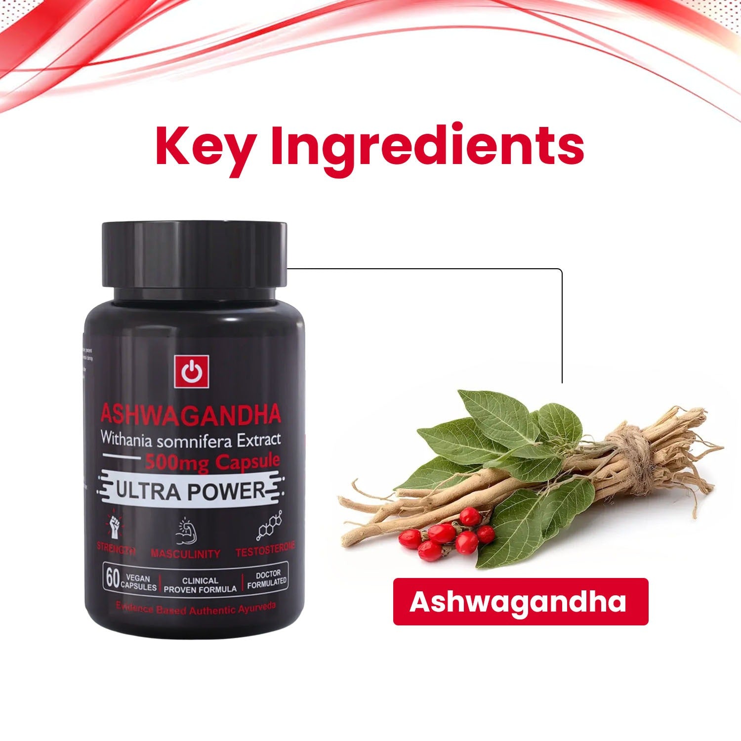 PurshVeda Ashwagandha Key Ingredients