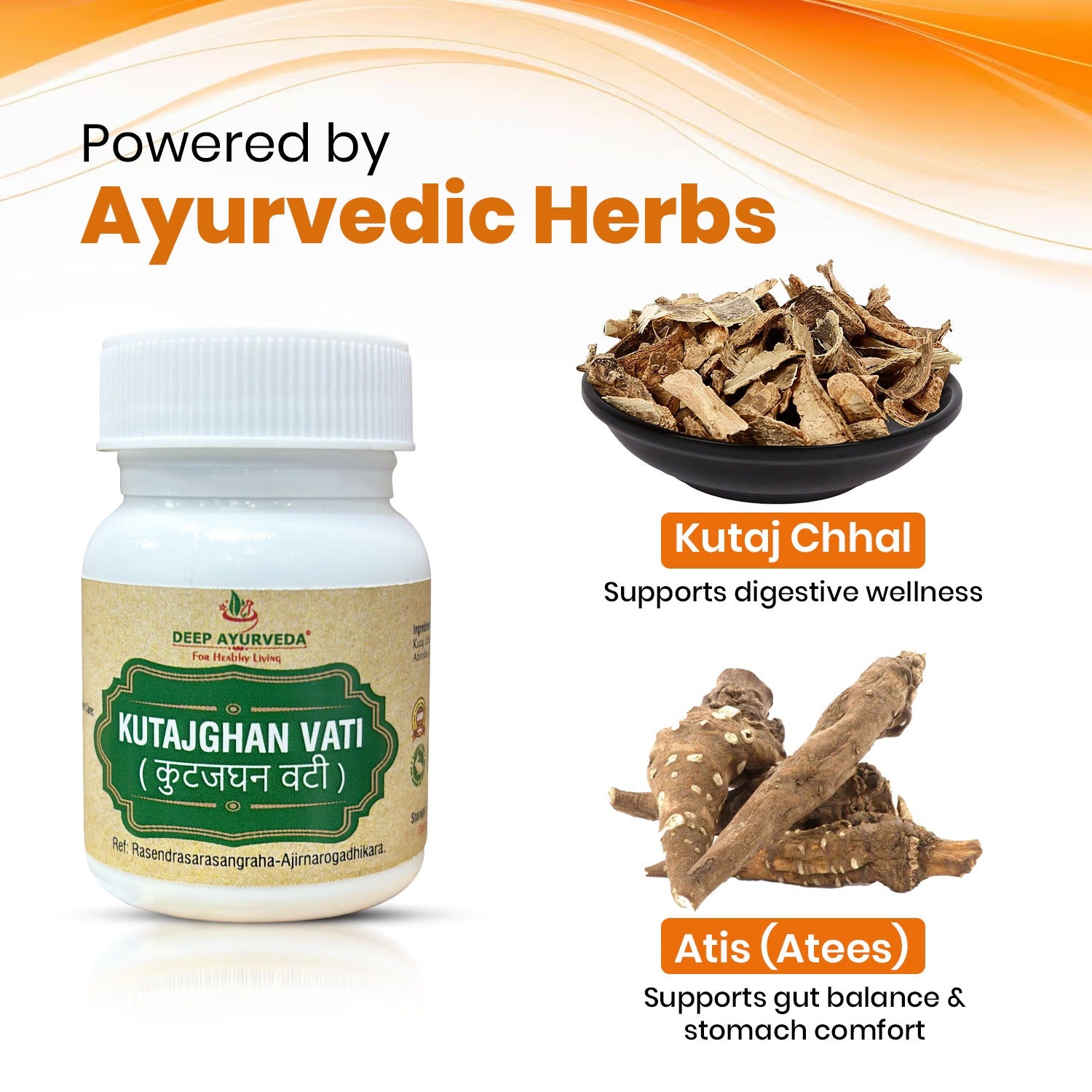 Kutajghan Vati - Supports Digestive Health, Relieves Diarrhea & Dysentery
