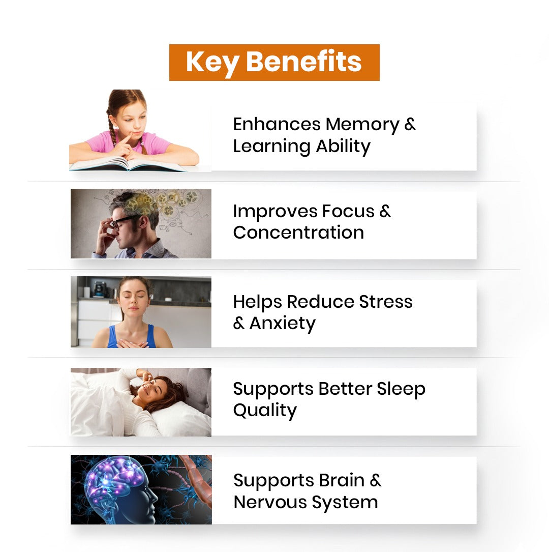 Organic Shankhpushpi Powder (Convolvulus pluricaulis) - Enhances Memory, Reduces Stress & Promotes Relaxation