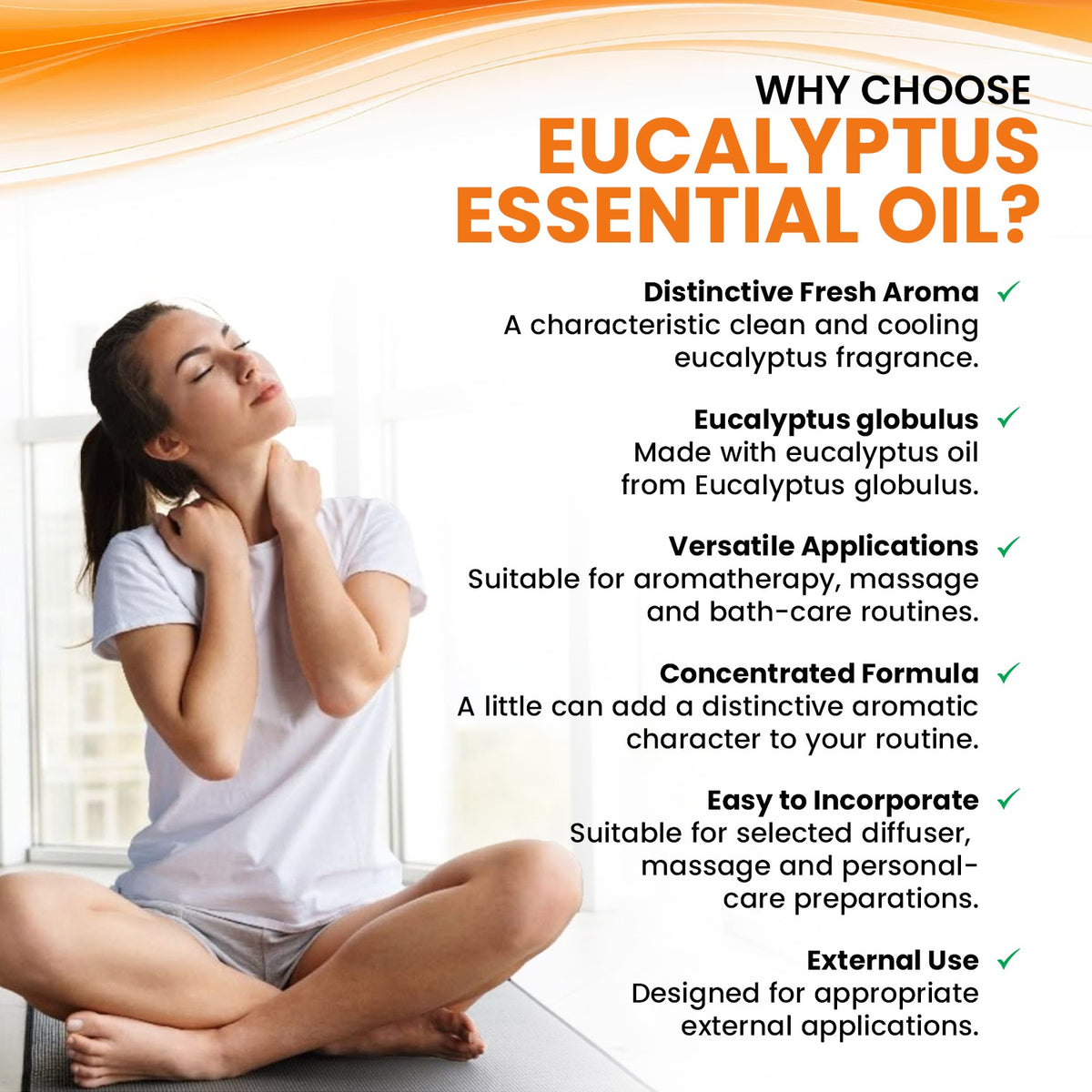 Eucalyptus Pure Essential Oil - Clears Congestion, Relieves Pain & Boosts Immunity