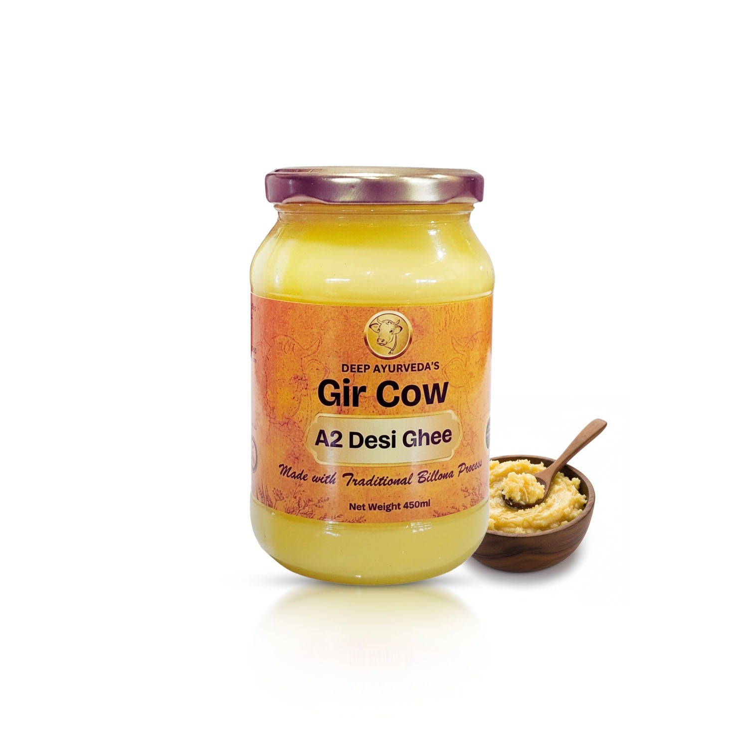 Pure A2 Desi Cow Ghee (Gir Cow) – Traditional Bilona Method