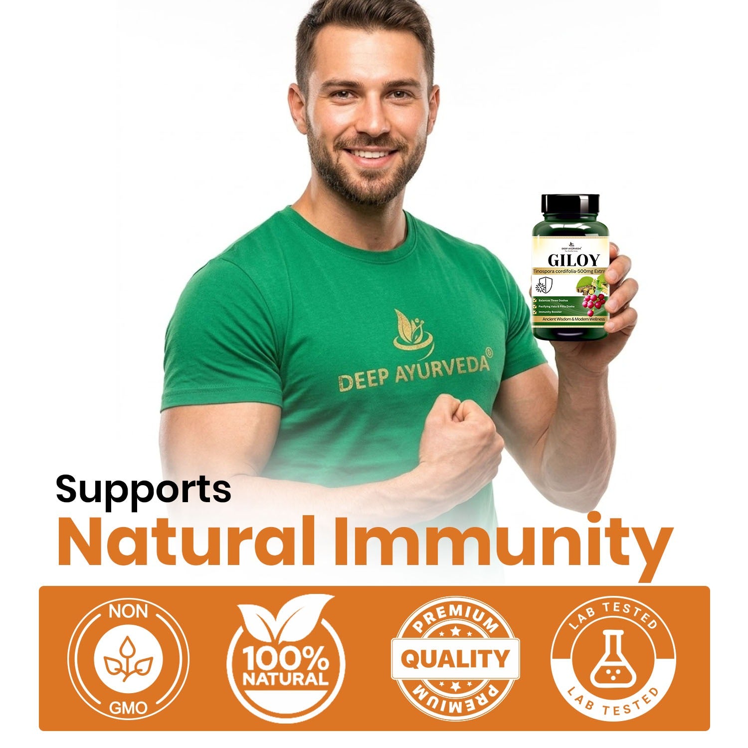 Giloy Capsules - Boosts Immunity, Reduces Inflammation & Promotes Wellness