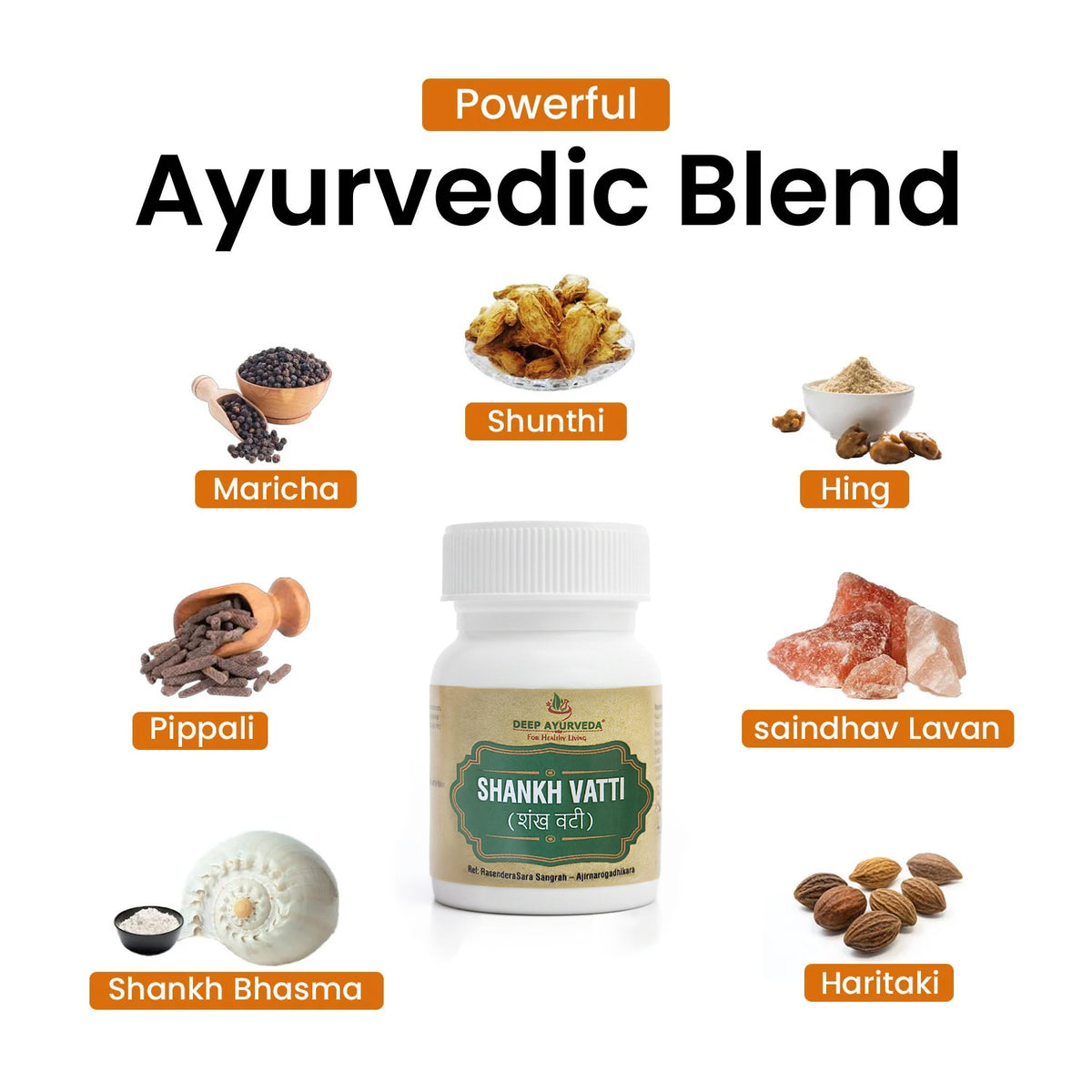 Shankh Vati - Supports Digestive Health, Relieves Acidity & Abdominal Pain