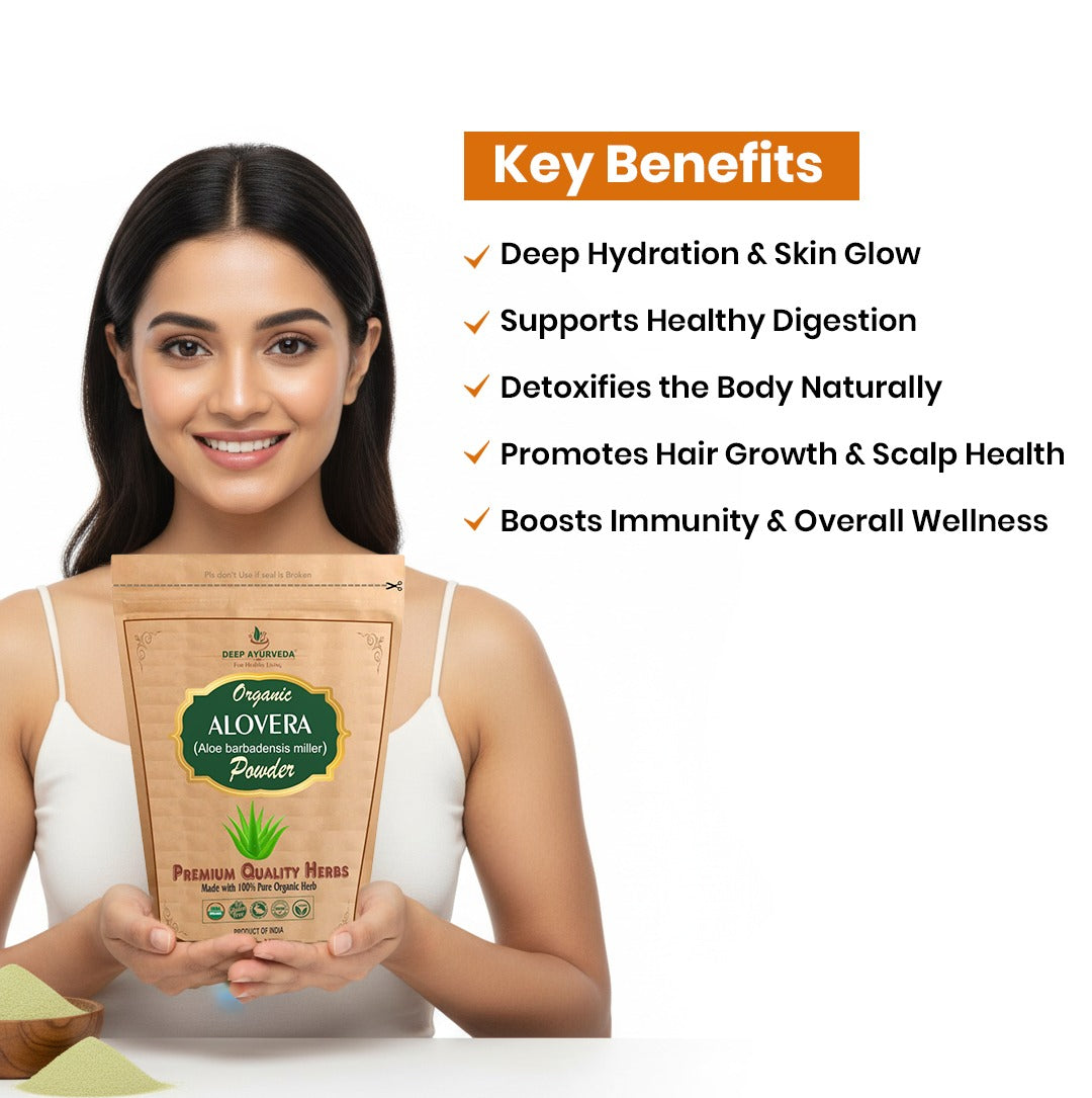 Buy Organic Aloe Vera Powder – Deep Ayurveda