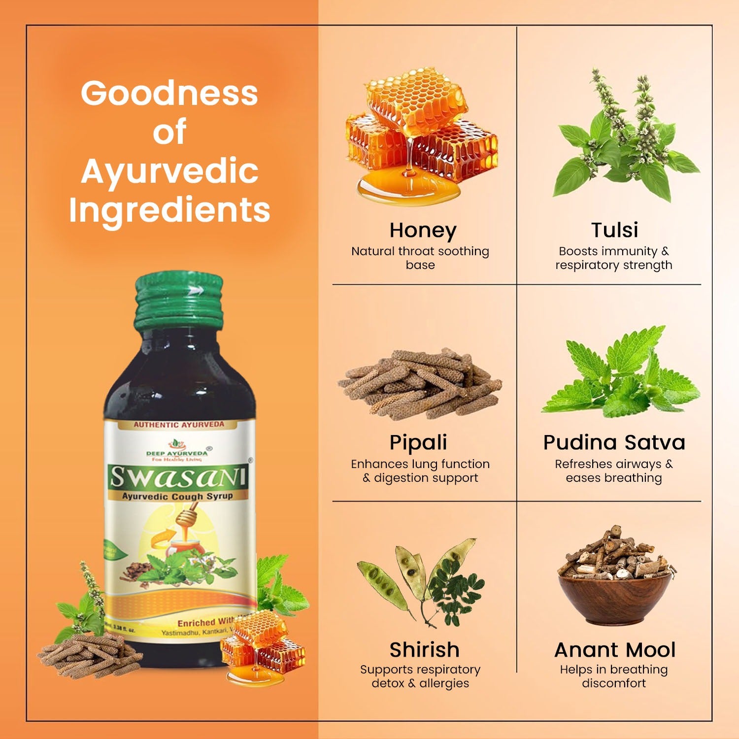 Swasani Ayurvedic Cough Syrup 100 ml