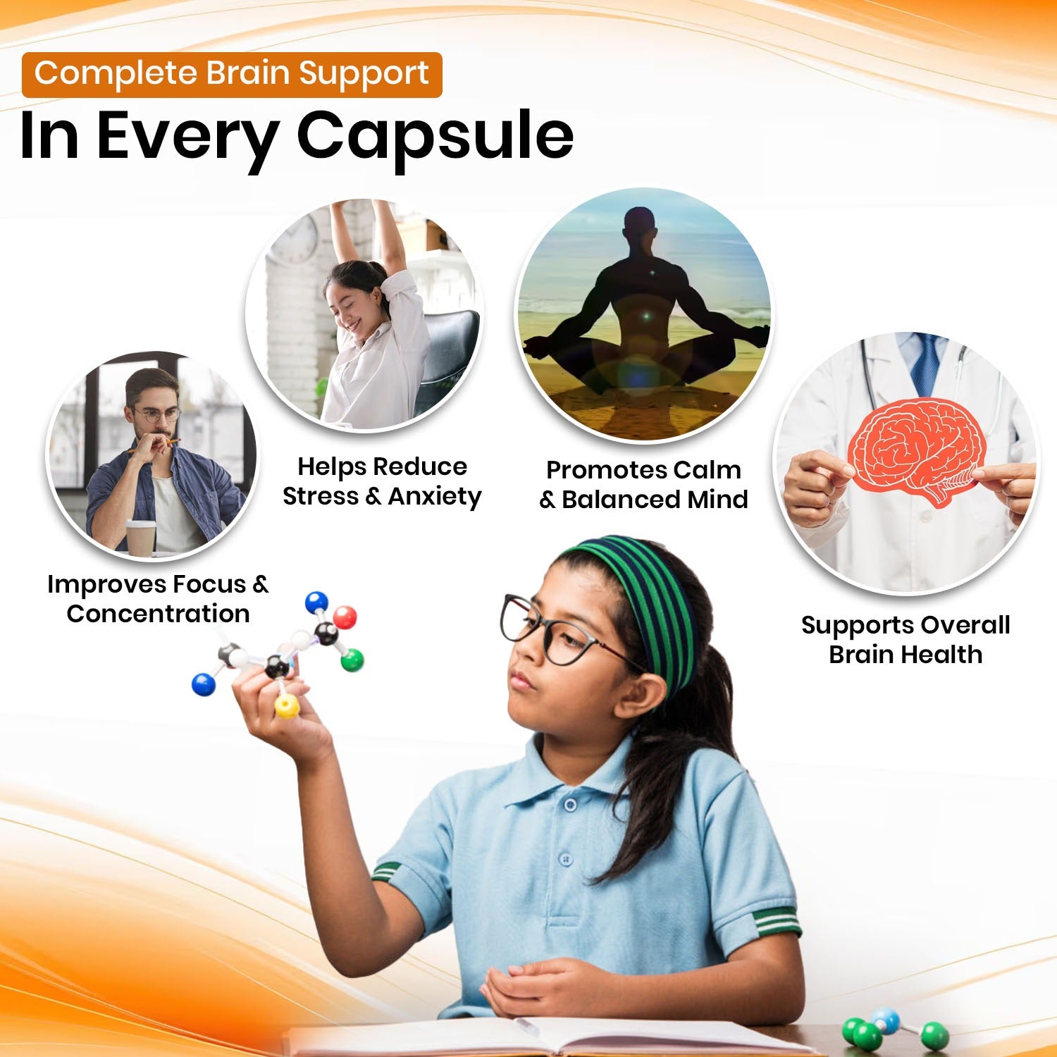 Brahmi Vegan Capsules - Enhances Memory, Reduces Stress & Supports Brain Health