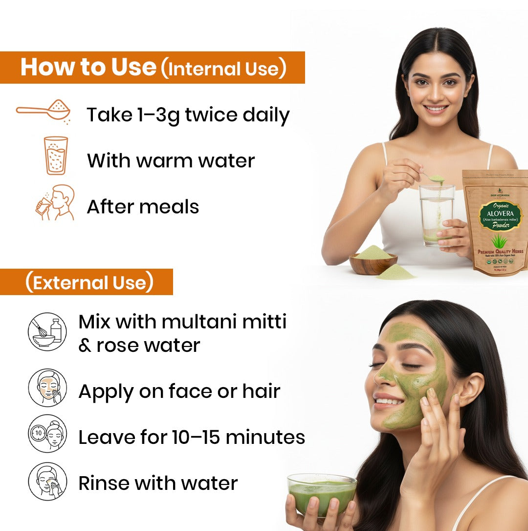 Organic Aloe Vera Powder How To use