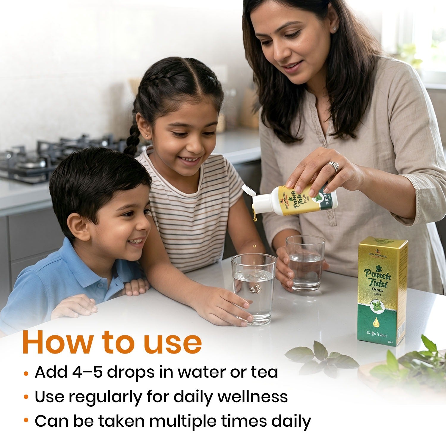 Panch Tulsi Drops - Boosts Immunity, Relieves Cough & Supports Respiratory Health