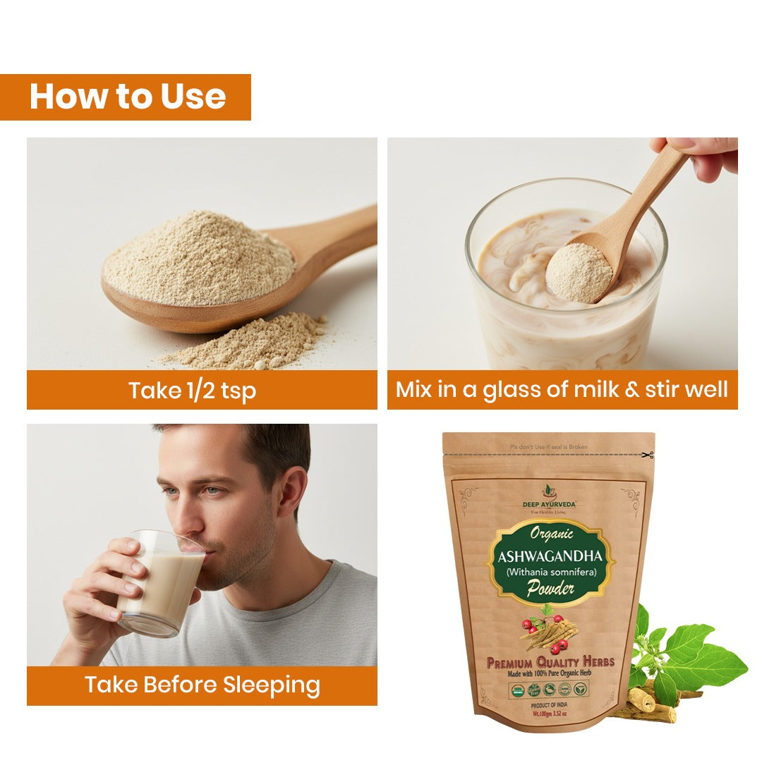 Organic Ashwagandha Powder How To use