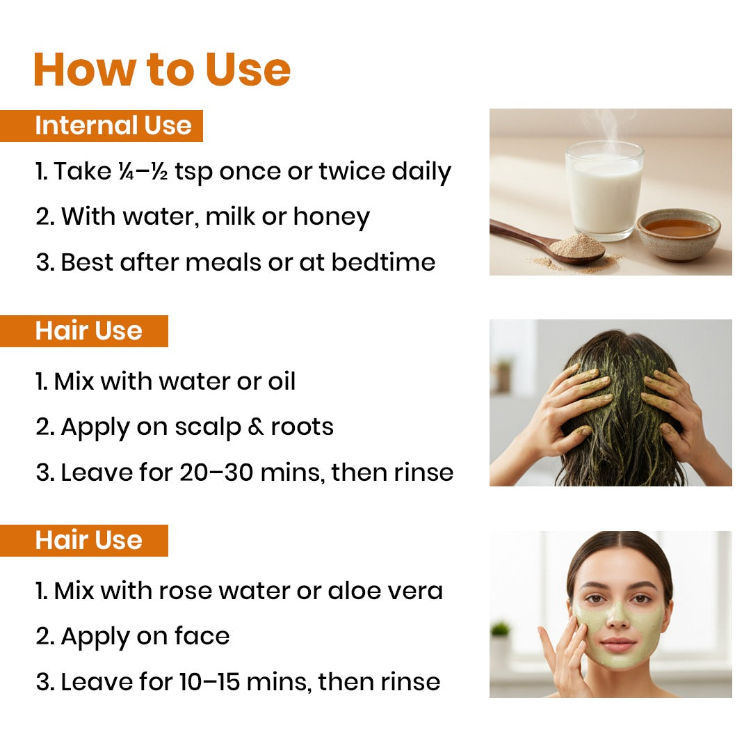 Organic Jatamansi Powder How To use