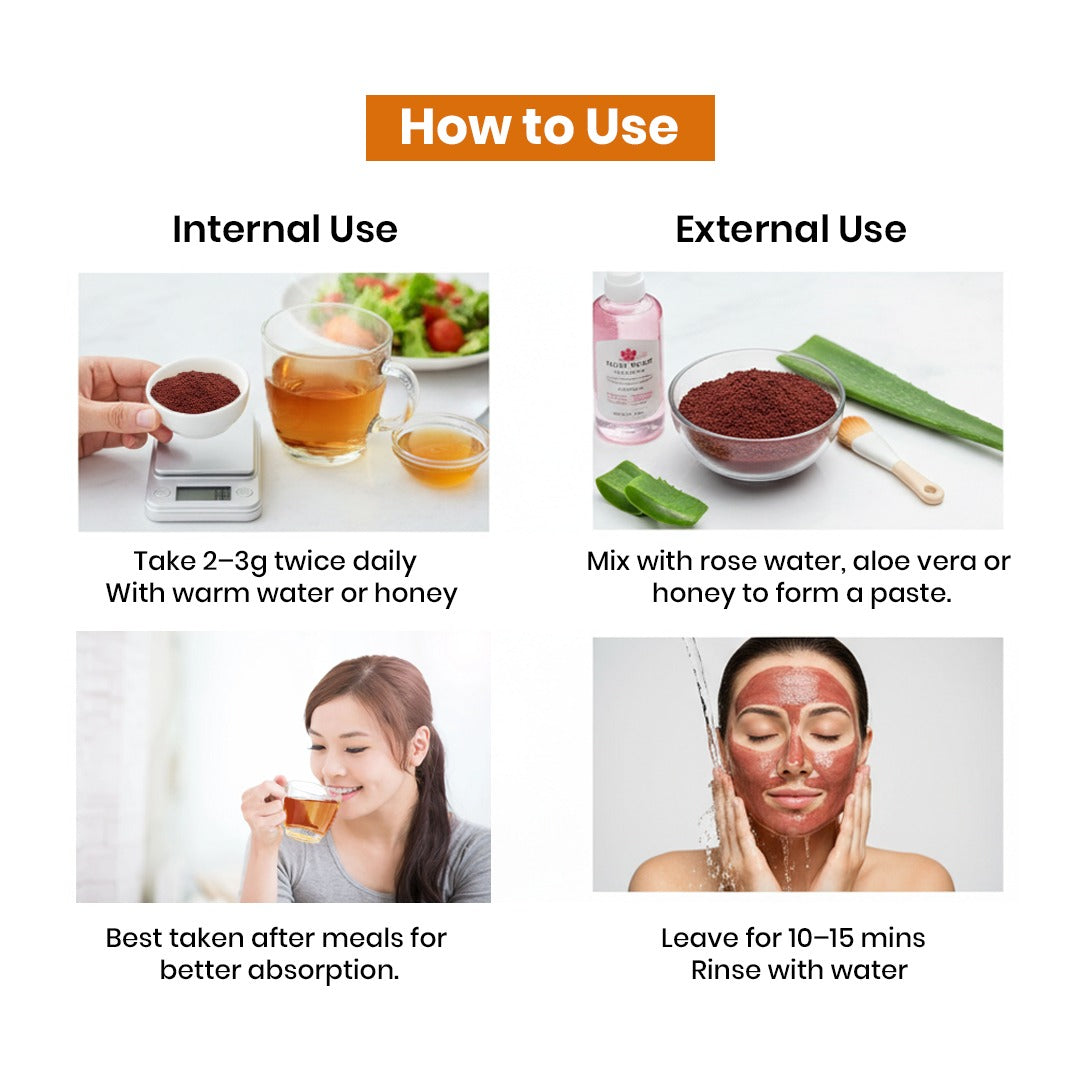 Organic Manjistha Powder How To use