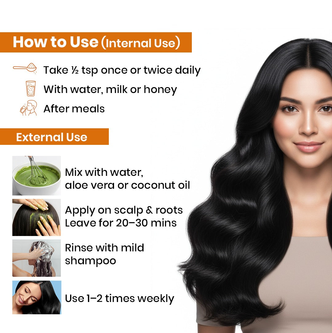Organic Bhringraj Powder How To use